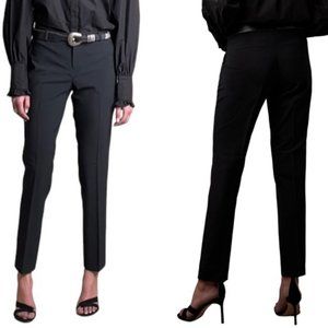 Banana Republic Black Flat Front Straight Leg Pants - Size 00